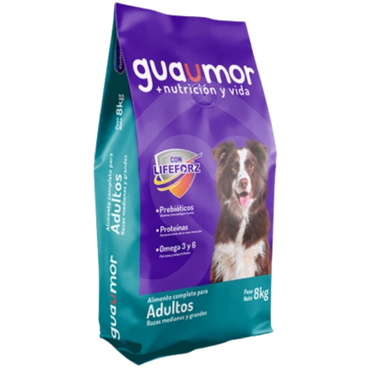 C GUAUMOR ADULTO RM Y GRANDES X 8 KG