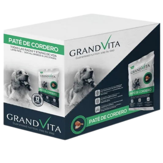 GRAND VITA PATE DE CORDERO PERRO 100GR CAJAX12