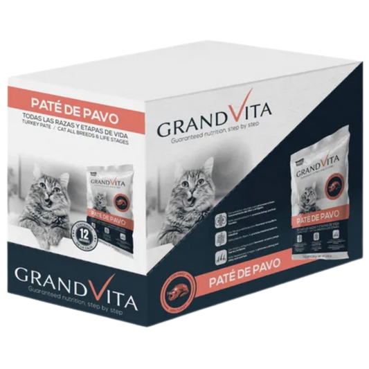 GRAND VITA PATE DE PAVO GATO 100GRS CAJAX12