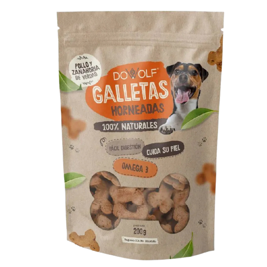 GALLETA S POLLO Y ZANAHORIA OMEGA X 200 GR