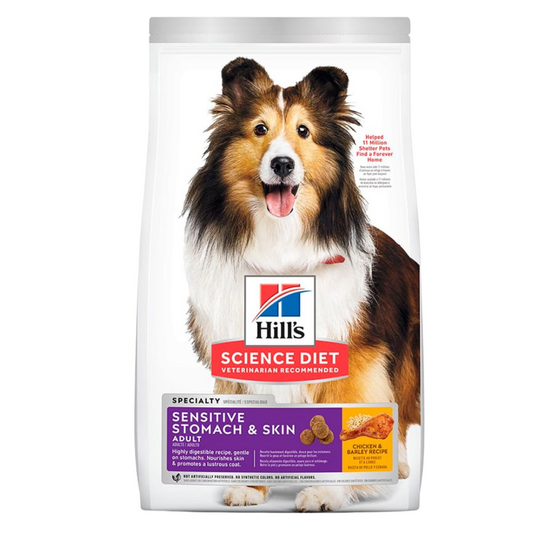 HILLS C ADULTO SENSITIVE STOMACH Y SKIN X 15.5  LB