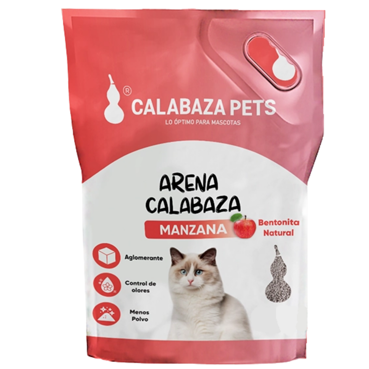 ARENA CALABAZA X 4.5 KG MANZANA