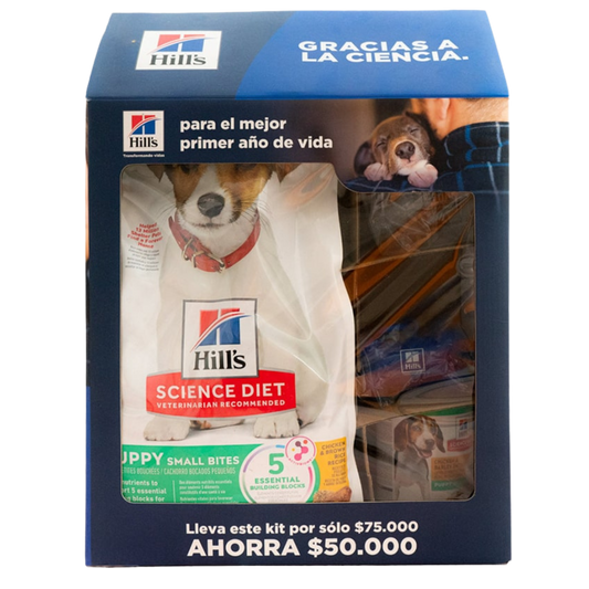HILLS KIT C PUPPY SB X 4.5 LB - 2.04 KG + LATA + ARTICULOS