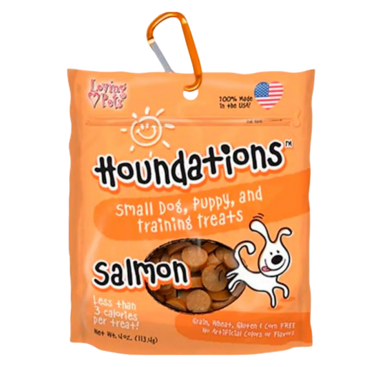 HOUNDATIONS DOG SNACK SALMON X 4 OZ - 113 GR