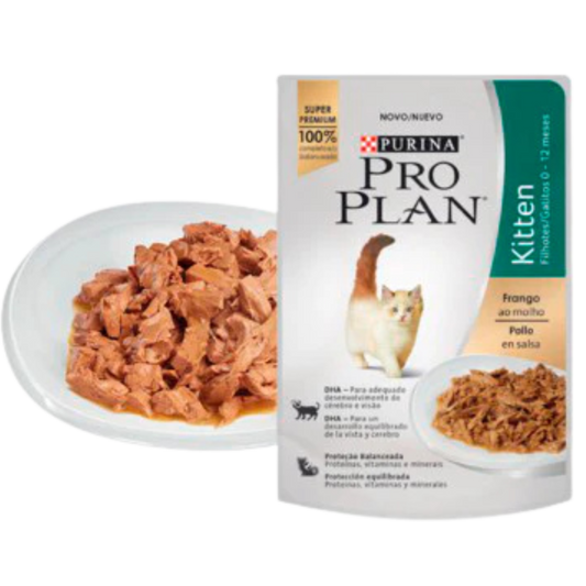 PRO PLAN WET KITTEN POLLO EN SALSA 85G