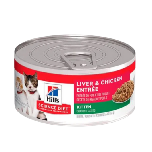 HILLS F KITTEN LIVER & CHICKEN X 5.5 OZ