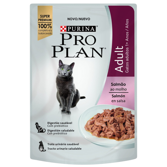 PRO PLAN WET CAT AD SALMON EN SALSA 85G