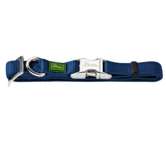 HUNTER DOG ALU STRONG VB COLLAR 40-55 CM L AZUL TEAL