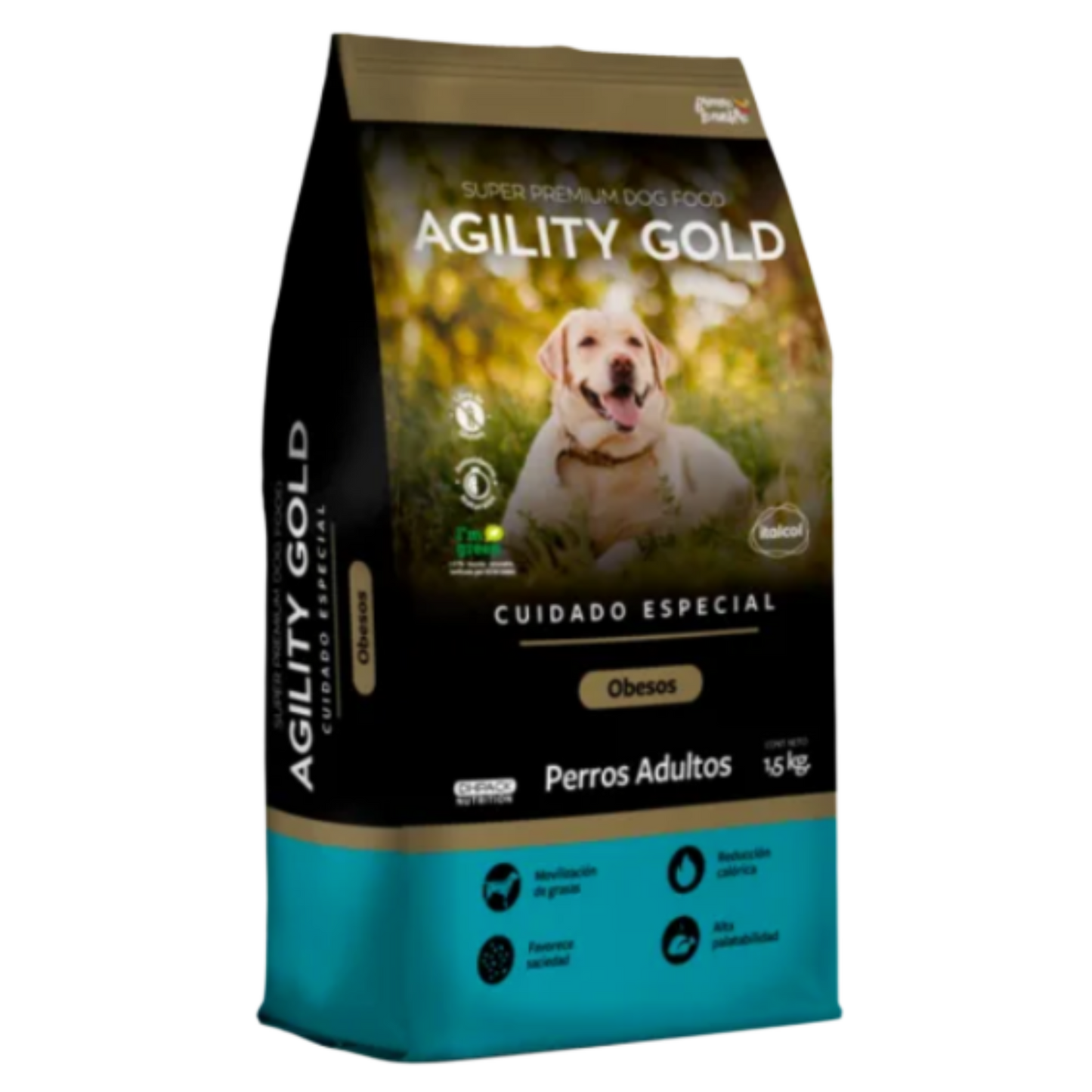 AGILITY GOLD ADULTOS OBESOS X 1.5 KG