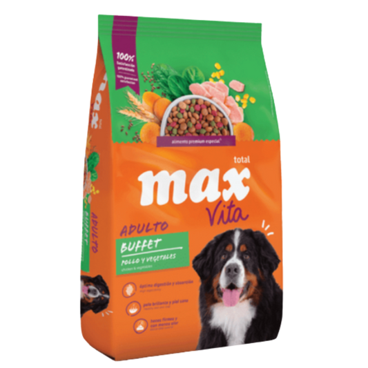 MAX C VITA ADULTO BUFFET FRANGO Y VEGETAIS X 2 KG