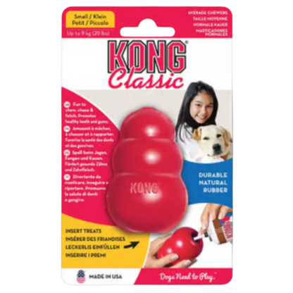 KONG PERRO CAUCHO CLASSIC PORTAPASABOCAS LARGE