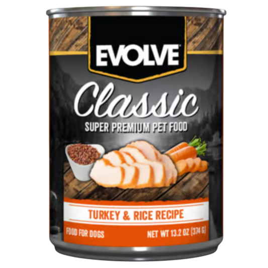 EVOLVE DOG CLASSIC LATA TURKEY - PAVO X 13.2 OZ - 374 GR
