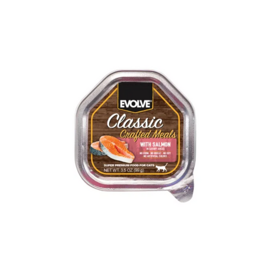 Evolve Cat Bandeja Classic Crafted Meals Salmon Gato - Royi Pets