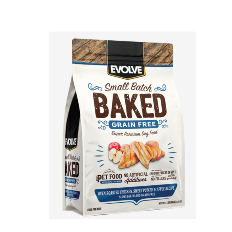 Evolve Dog Grain Free Oven Baked Horneados Pollo - Royi Pets