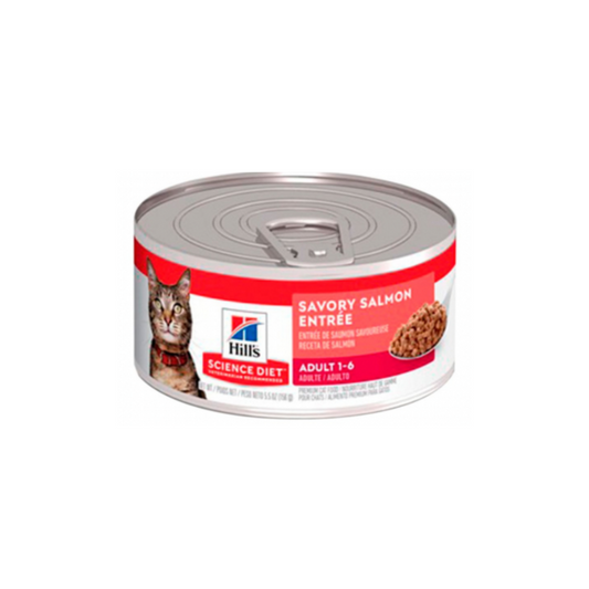 Hills Science Diet Gato Adulto Salmón 5.5 oz - Royi Pets